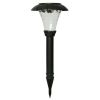 Solar Powered Black Stanford LED Pathway Light, 10 Lumens, (8 Count)